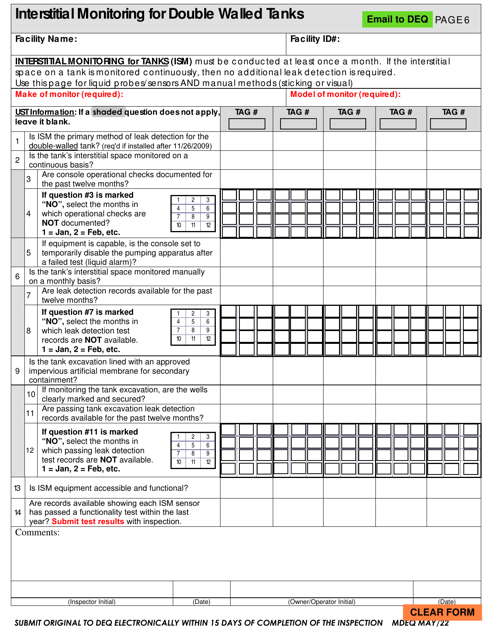 Page 6 Interstitial Monitoring for Double Walled Tanks - Montana