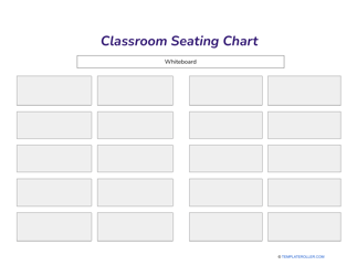 Classroom Seating Chart Template - Student Assessment and Educational ...