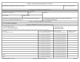 Document preview: DD Form 2564 Annual Freedom of Information Act Report