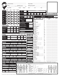 Document preview: Ghost in the Shell Character Sheet Template