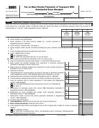 Document preview: IRS Form 8991 Tax on Base Erosion Payments of Taxpayers With Substantial Gross Receipts