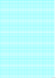 Document preview: Cyan Graph Paper Template