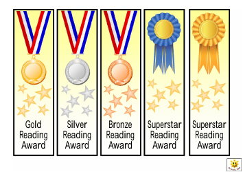 Document preview: Reading Award Templates