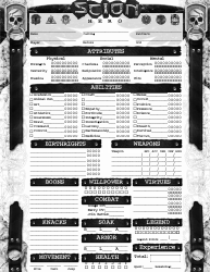 Document preview: Scion: Hero Character Sheet