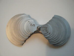 Large Radius Gauge Set - 24 sizes - 9/16in to 2in