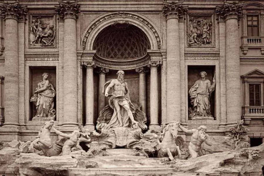 Trevi Fountain Statues