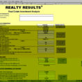 Property Analysis Spreadsheet Pertaining To Investment Property Cash Flow Analysis Spreadsheet