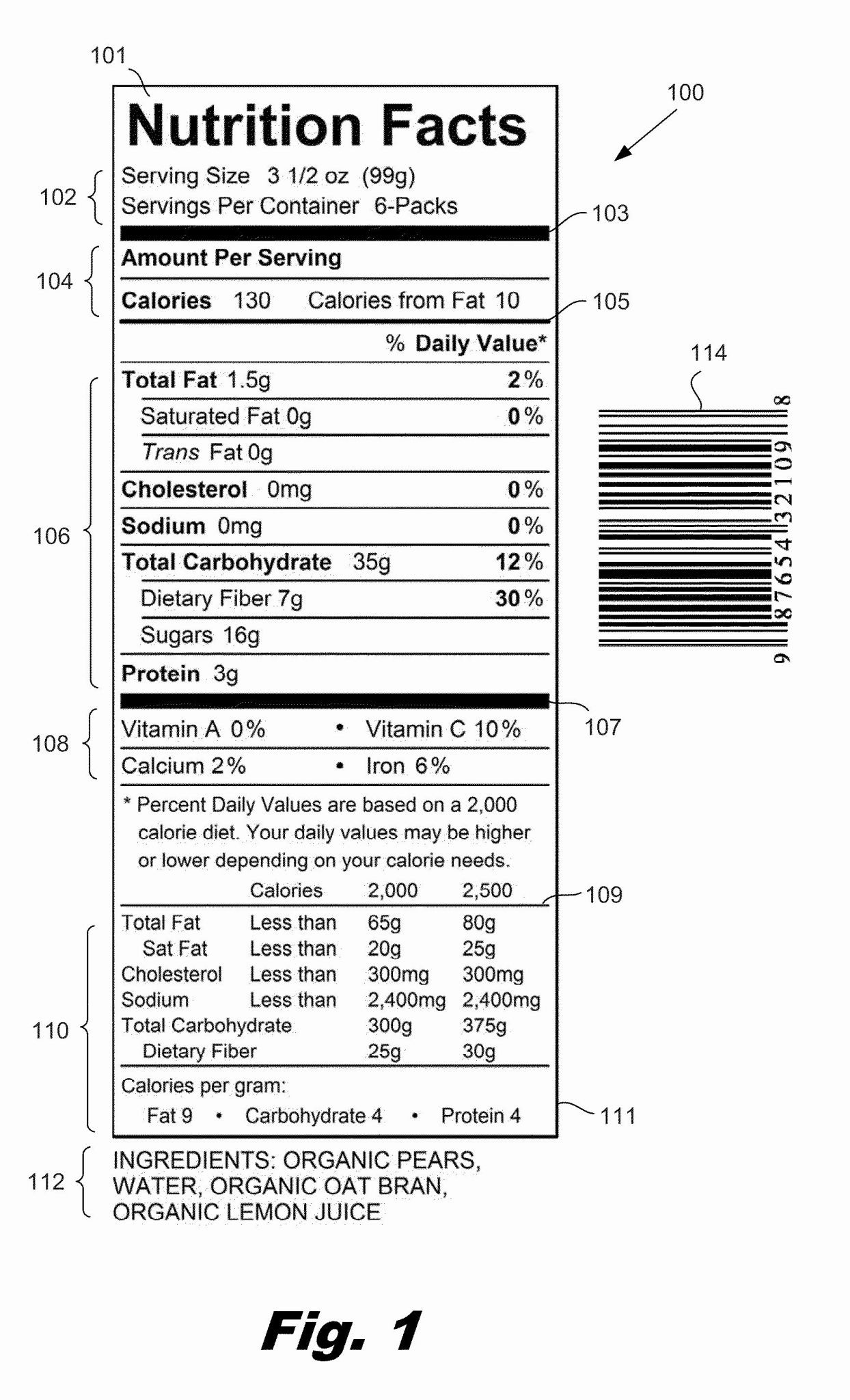 Nutrition Label Comparison Worksheet