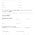 Exponent Operations Worksheet 1