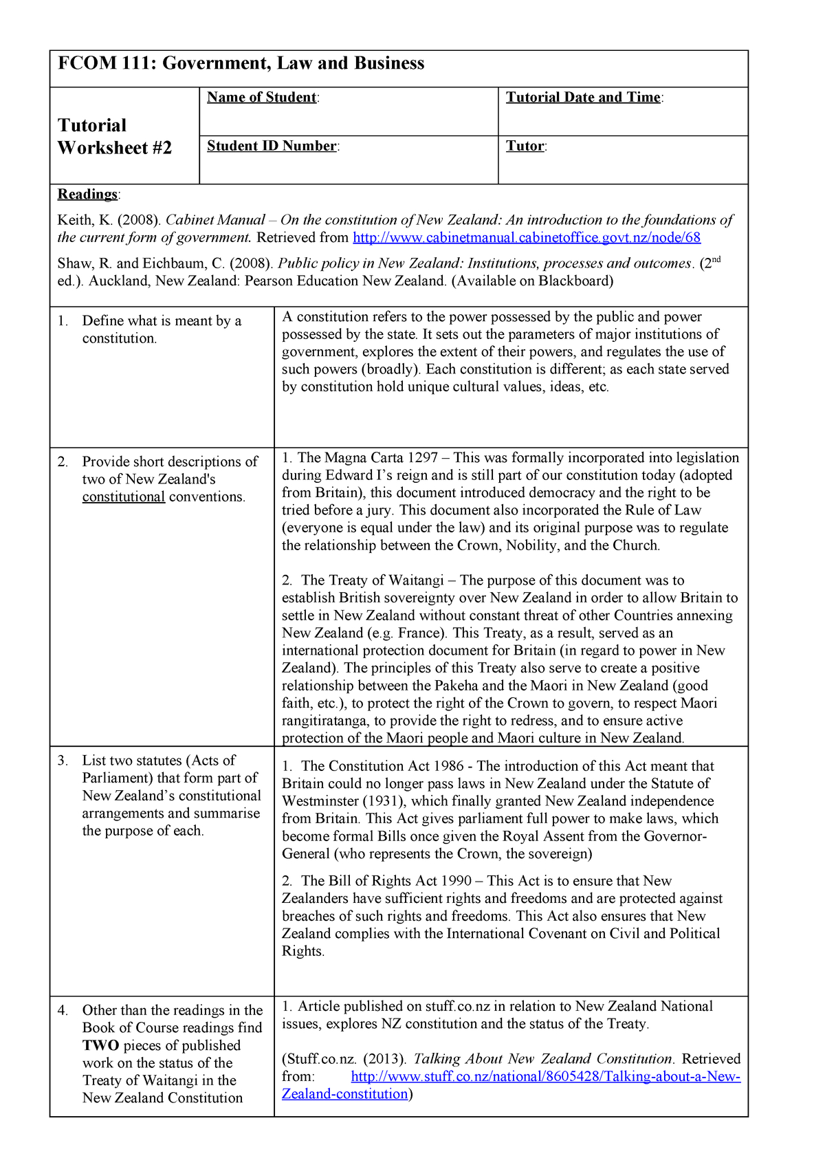 Magna Carta Worksheet — db-excel.com