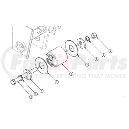 Watson & Chalin SRK64 Axle Pivot Bushing - Pivot Connection, TA250/300, TI Beam Maintenance Kit