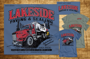 North Lake Tahoe asphalt paving company needs several t-shirt designs | Diseño de Camiseta por CoffeeBreak88