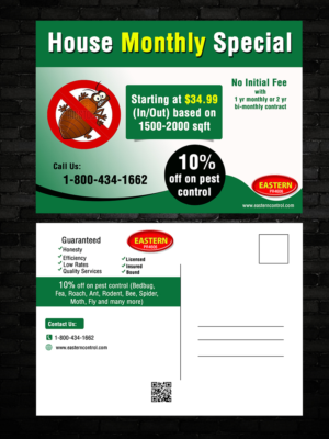 Postcard Design by ESolz Technologies for Eastern Termite & Pest Control | Design #7814271