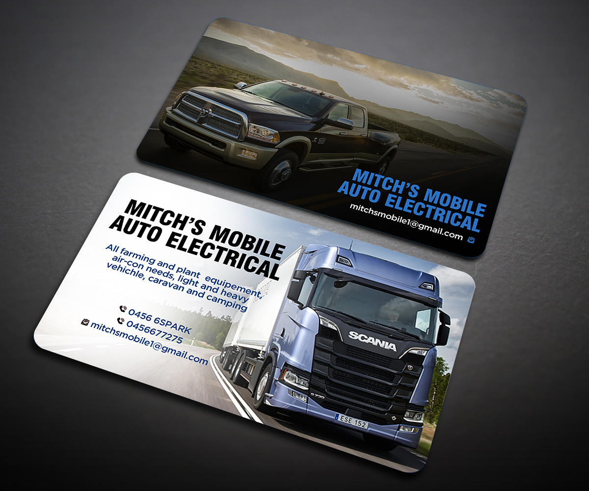 Business Card Design by Designers Hub for Mitch's Mobile Auto Electrical | Design #19070174