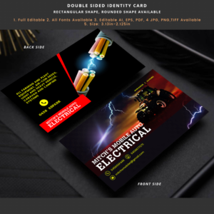 Business Card Design by Expert Designer for Mitch's Mobile Auto Electrical | Design #19067984