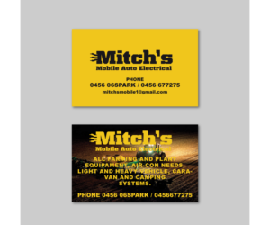 Business Card Design by Davaus for Mitch's Mobile Auto Electrical | Design #19068081