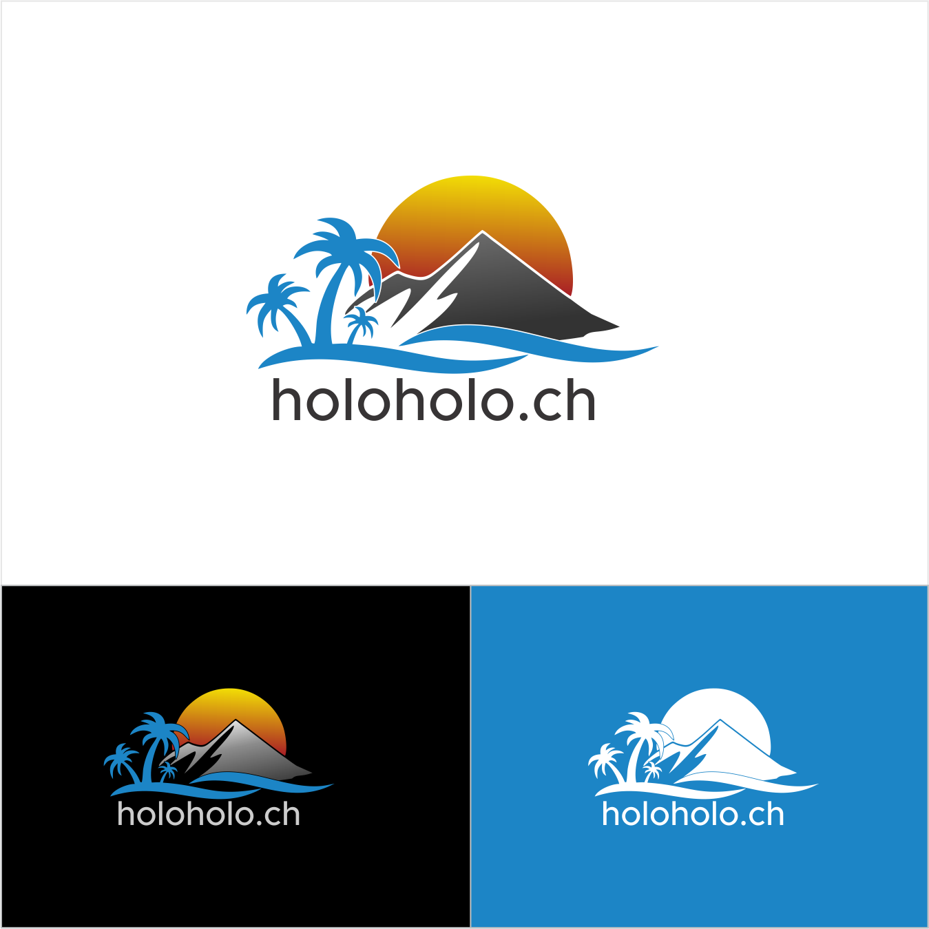 Sunset Logo Design by Kampretedesign