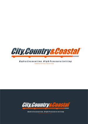 City, Country & Coastal  - Hydro Excavation, High Pressure Jetting and Service Location | Logo Design by alok bhopatkar