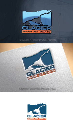 Glacier River Jet Boats | Logo Design by graphicevolution