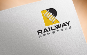 either "Railway App Store" or nothing in the logo itself, but  could be underneath) | Design de Logo par Vishak vasu