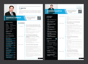 New CV / Resume for CIO / Head IT | Resume Design by HamzaMalik