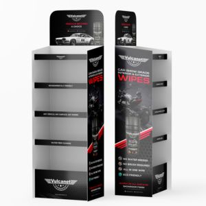 Auto Detailing Wipe - Retail Display Stand | Diseño Gráfico por debdesign