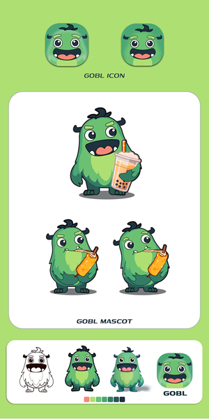 App Icon and Mascot Design for GOBL