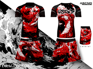 ASCND Fightwear MMA Shorts and rash guard