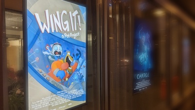 Creating the poster for 'Wing it!'