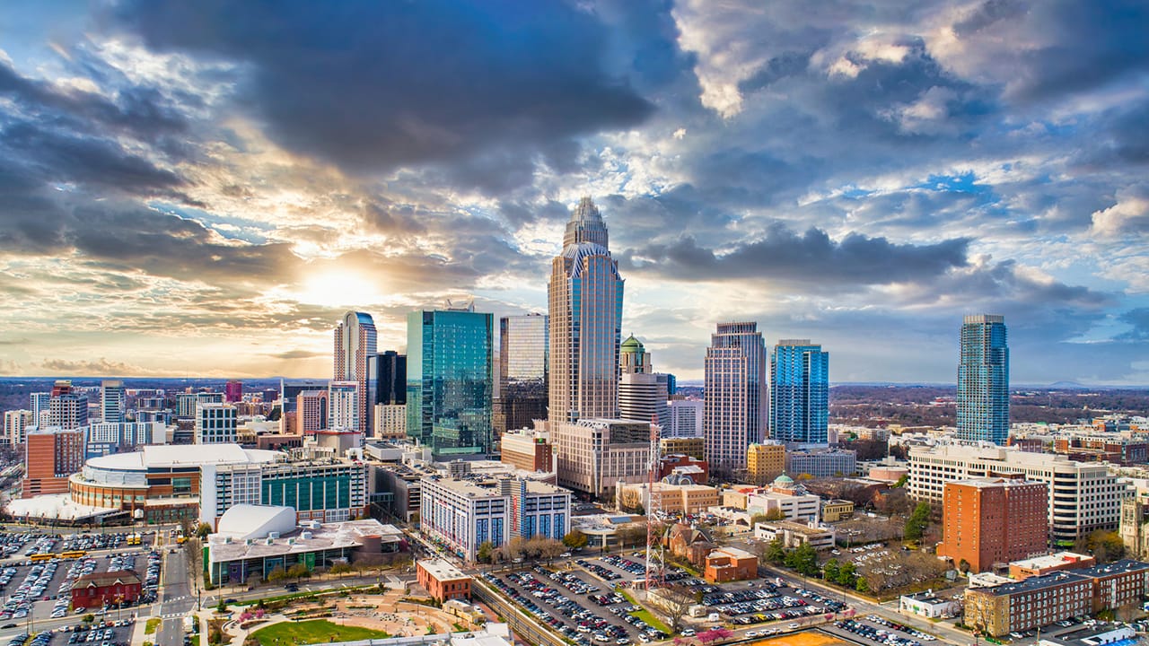 Skyline von Charlotte, North Carolina