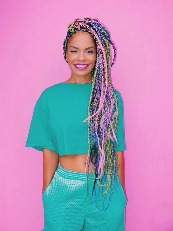 Yarn braids and twists teen hairstyles summer