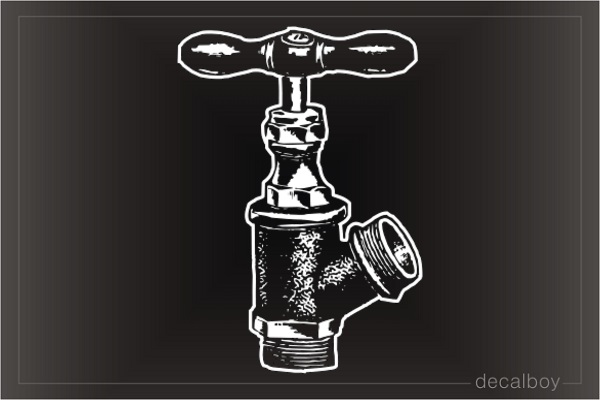 Faucet Plumbing Car Decal