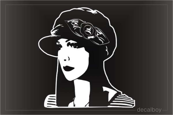 Hat Fashion Car Window Decal