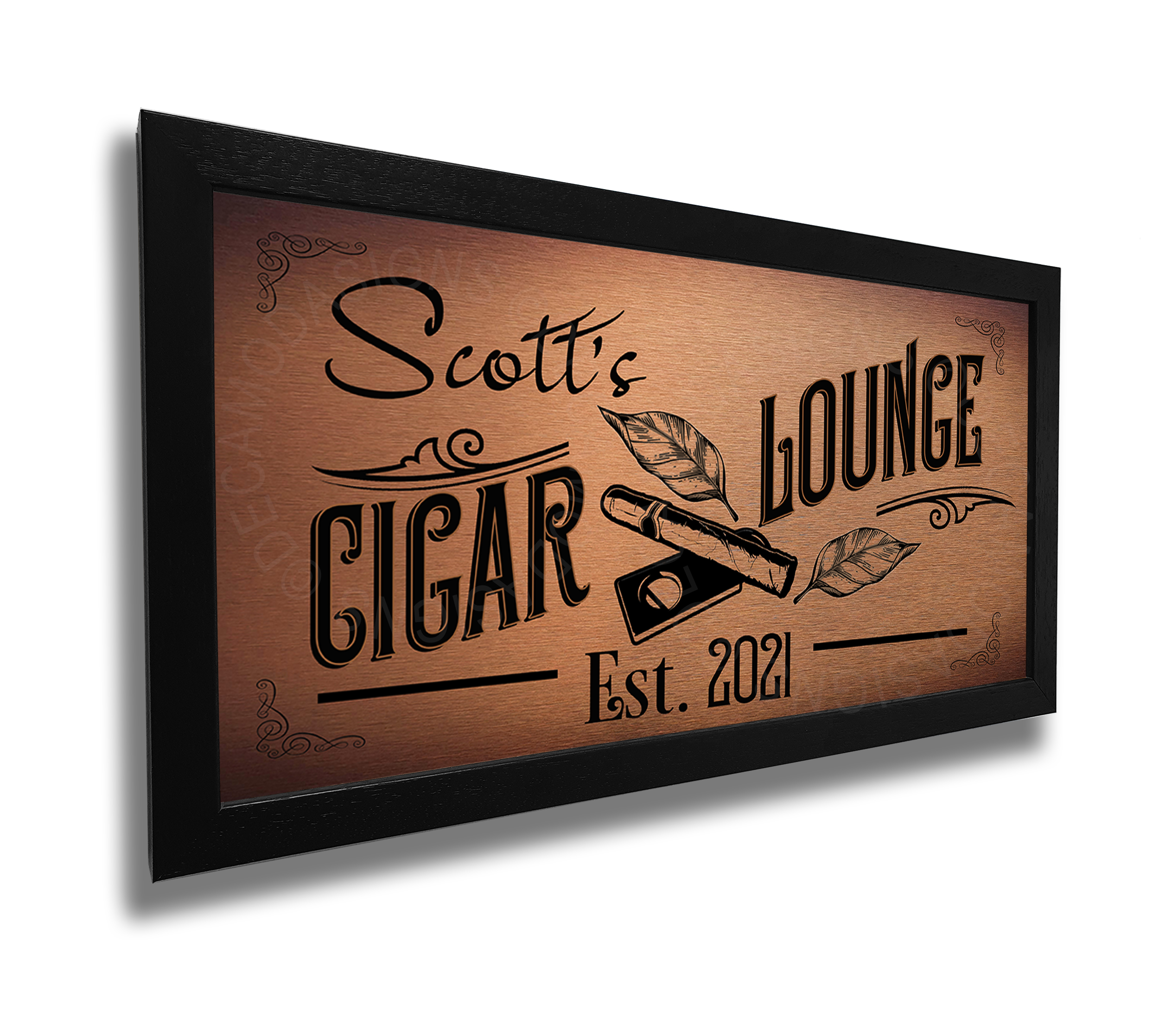 Personalized Cigar Lounge Sign