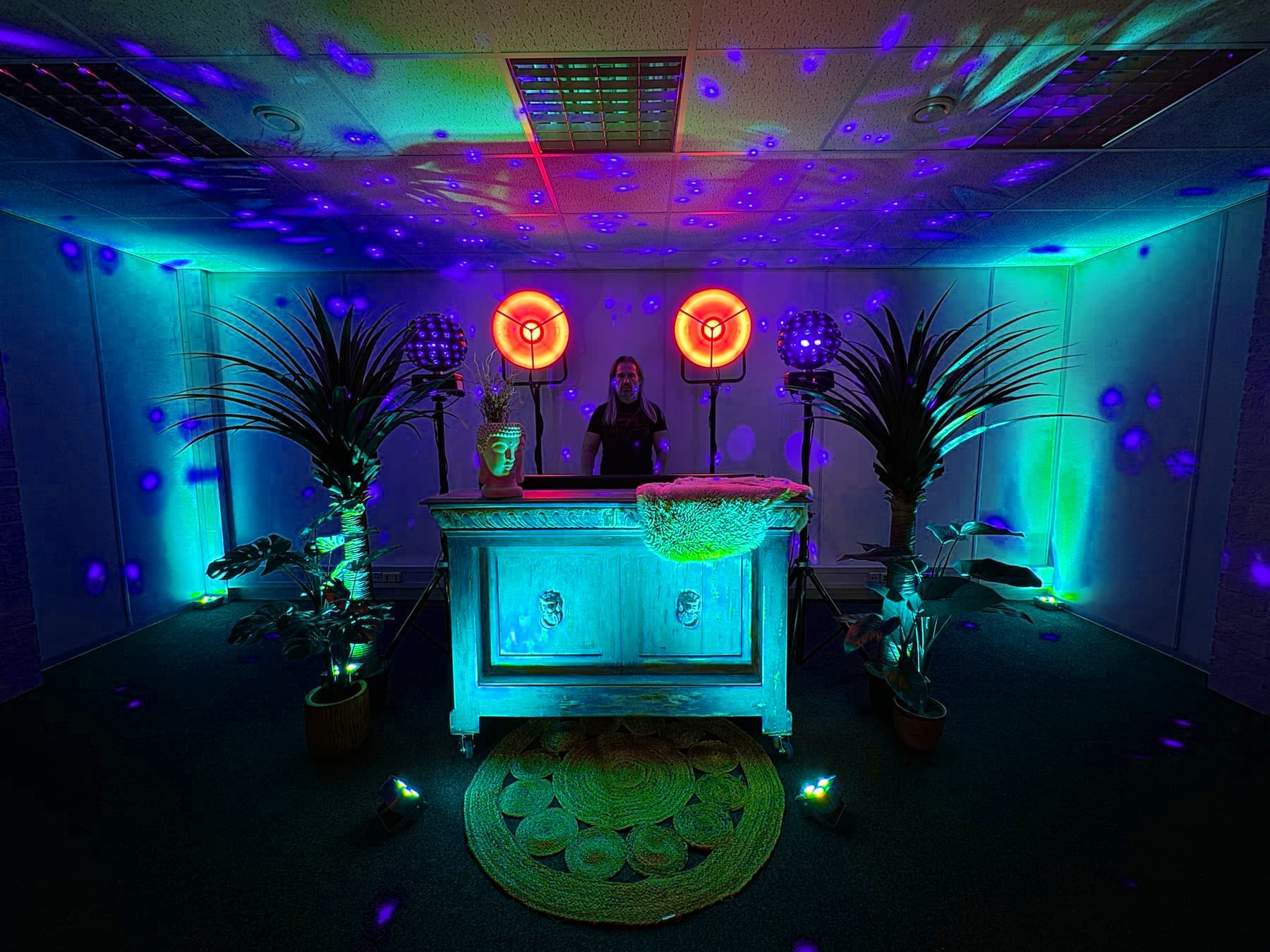 Boho DJ booth / bar