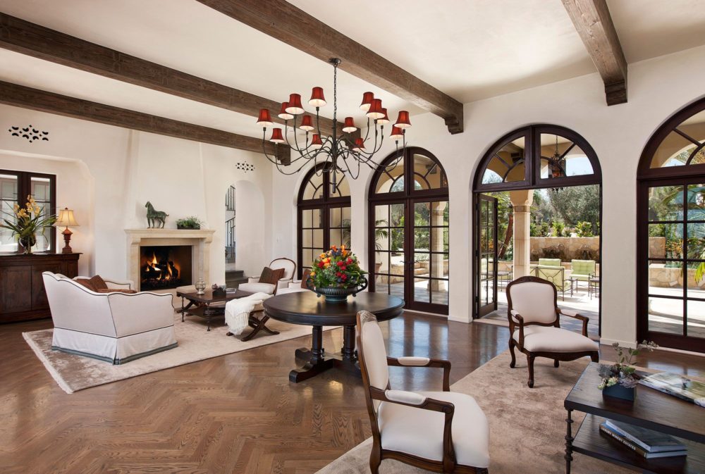 hardwood floor living room