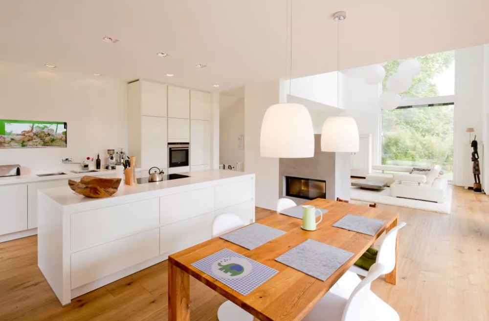 wood floors in living room