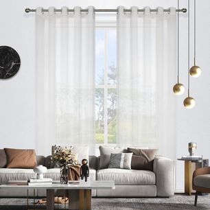 Blizzard Sheer Eyelet Curtain 220cm & 250cm Drop