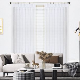 Blizzard Sheer Pinch Pleat Curtains