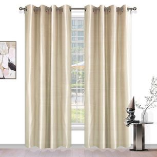 Charmeuse Uncoated Eyelet Curtain 138x220cm