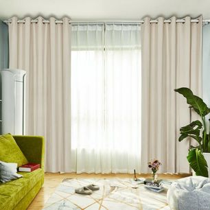 Fresco Blockout Eyelet Curtain 220cm & 250cm Drop