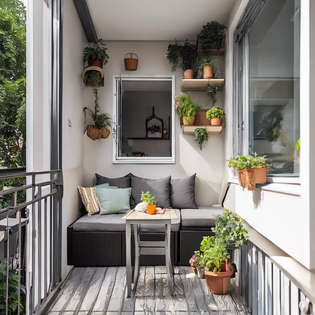 Storage Solutions for Clutter-Free Small Balconies