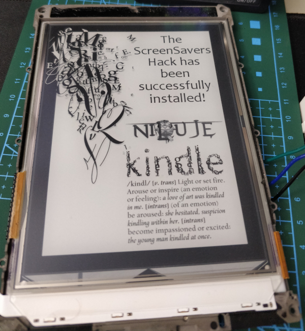 Kindle Screensaver Hack Successful