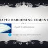 Rapid Hardening Cement