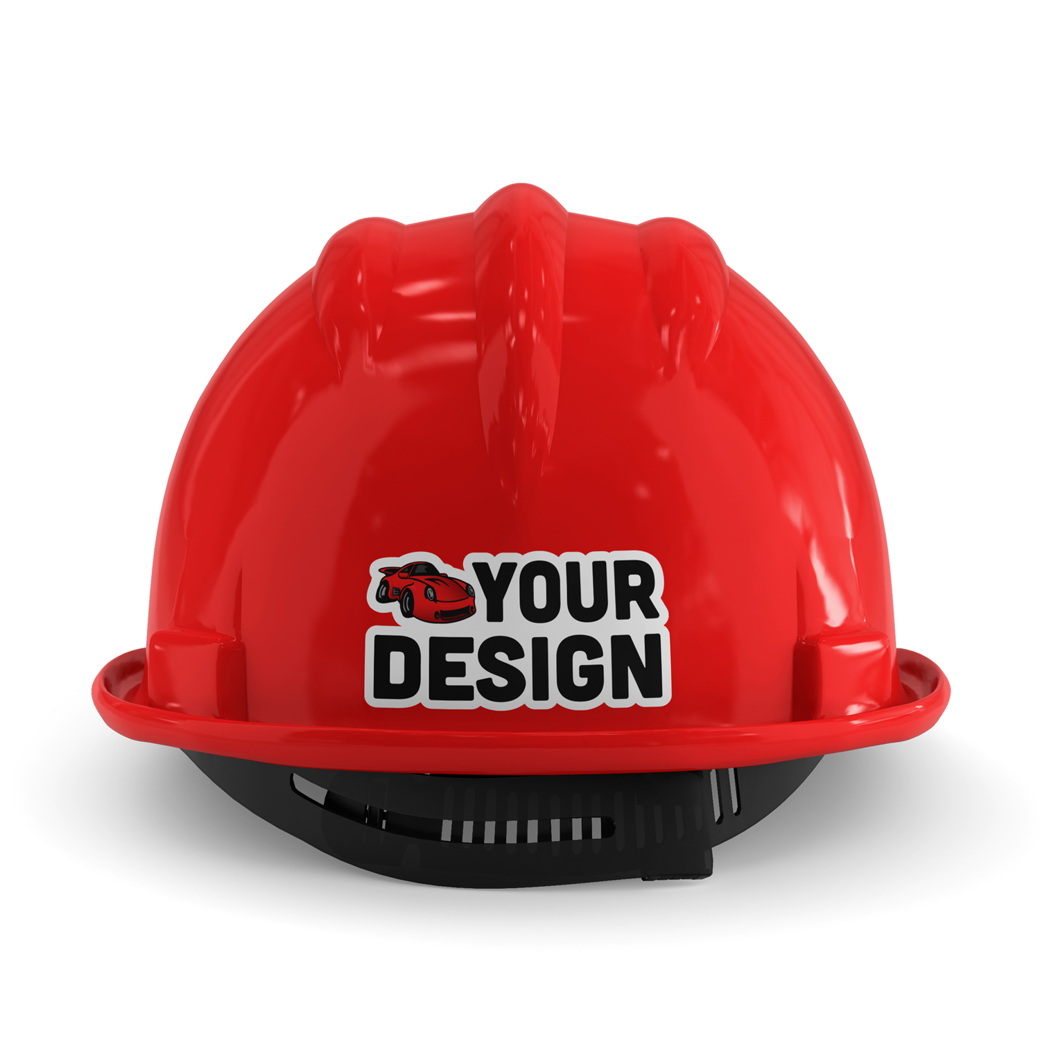 Hard Hat Sticker Template