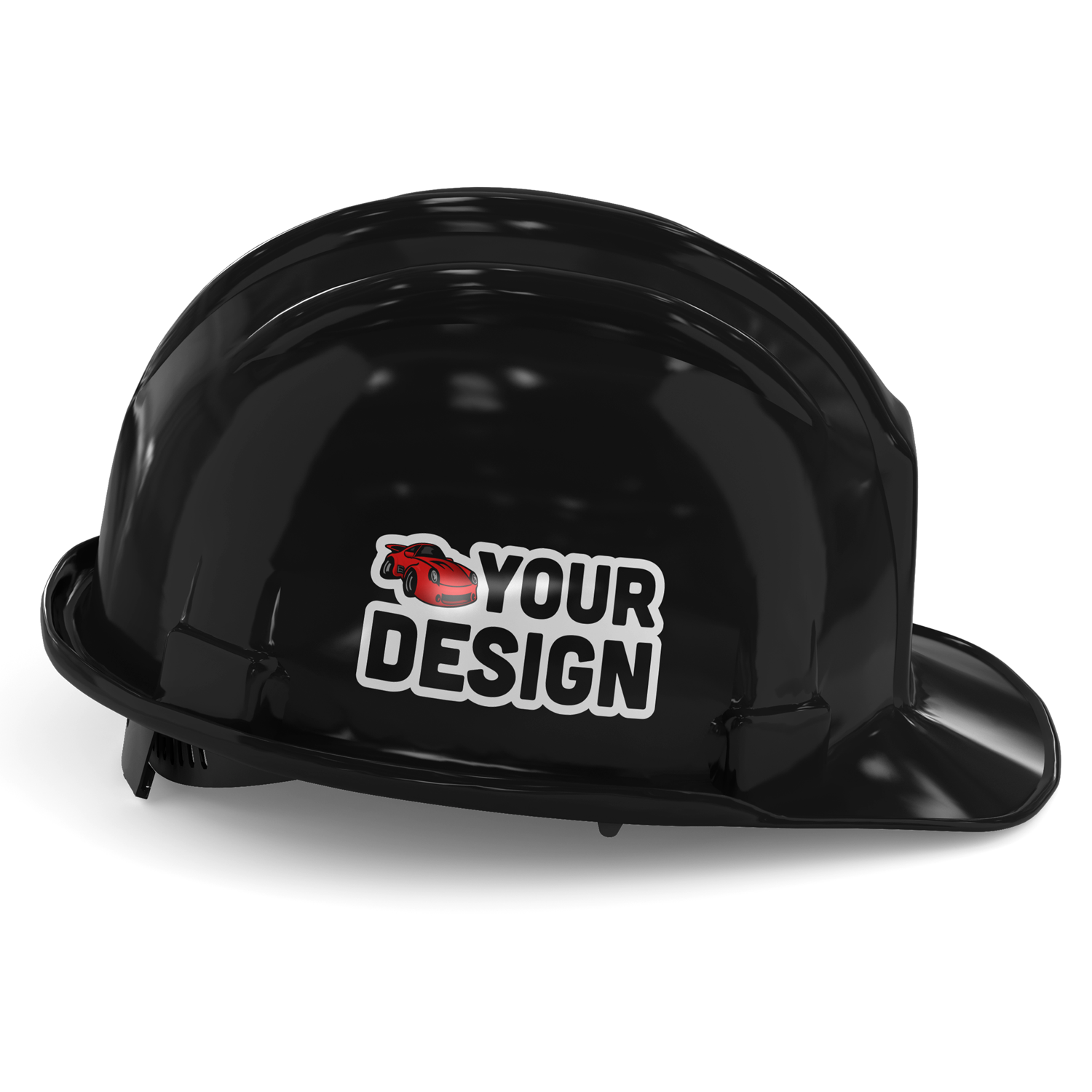 Hard Hat Sticker Template