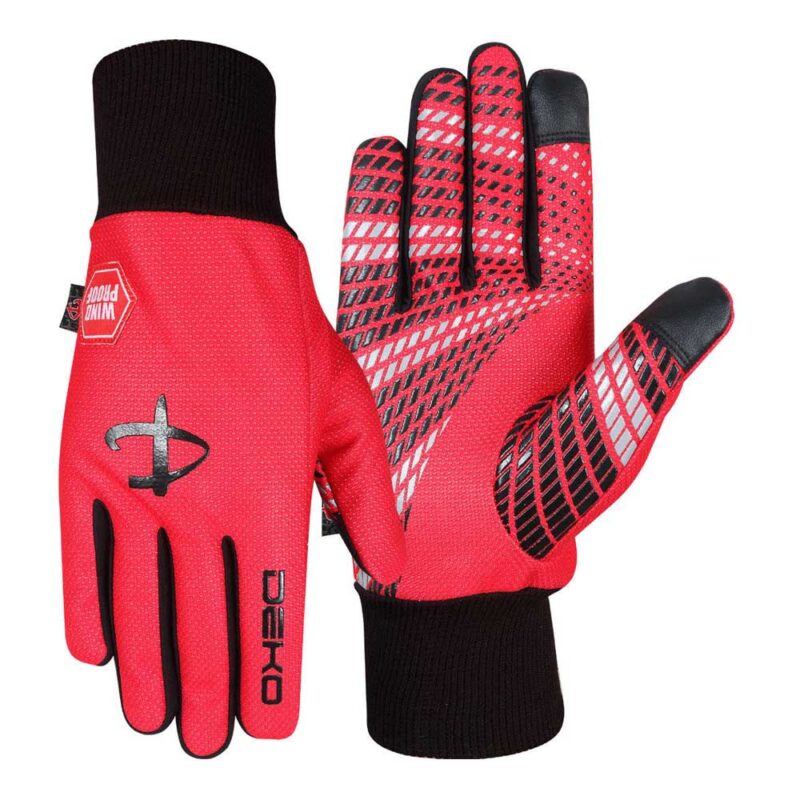 Windproof Cycling Gloves Red