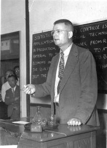 W. Edwards Deming teaching in Japan