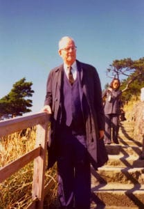 W. Edwards Deming walking along path