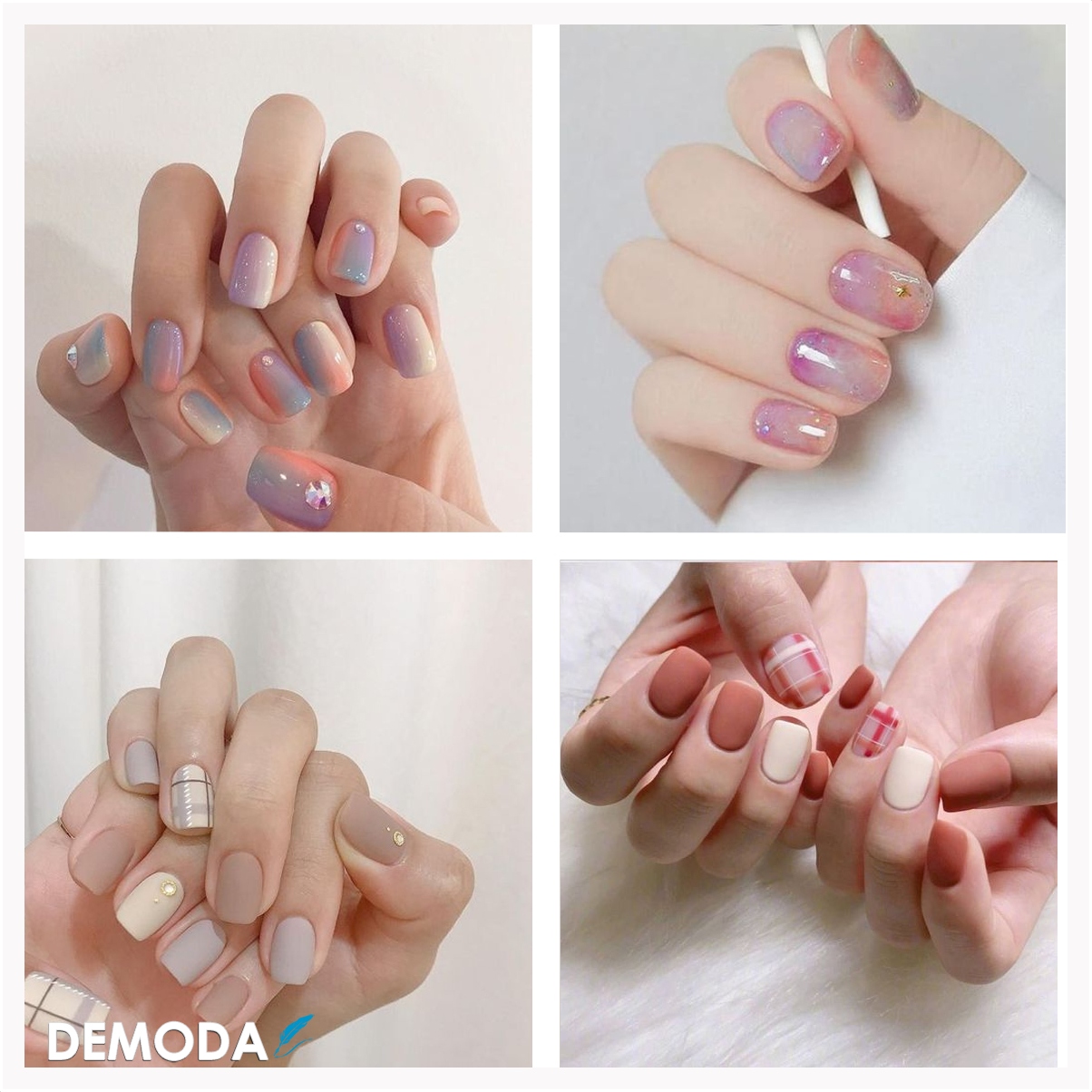 Mẫu Nail Đẹp Nhẹ Nhàng Đơn Giản Dễ Thương Cho Bạn Gái